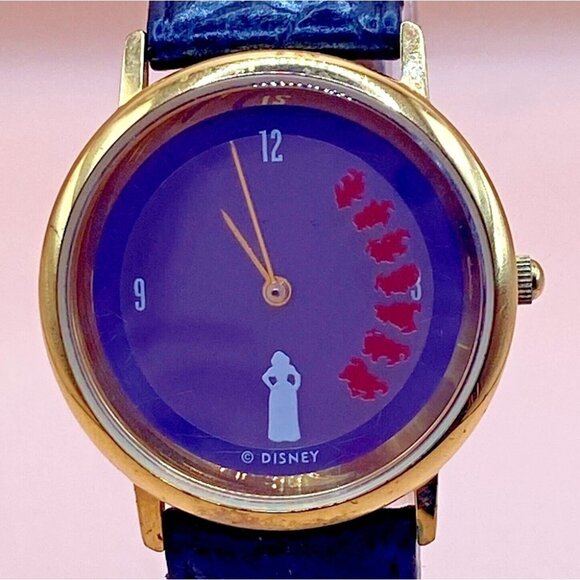 Disney Watch Snow White Spinning Dwarves Men Wristwatch Quartz Limited Number 18 - Picture 1 of 10